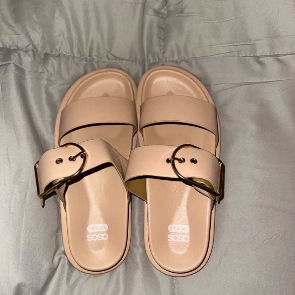 ASOS Women's Tan Sandals with Buckle Detail